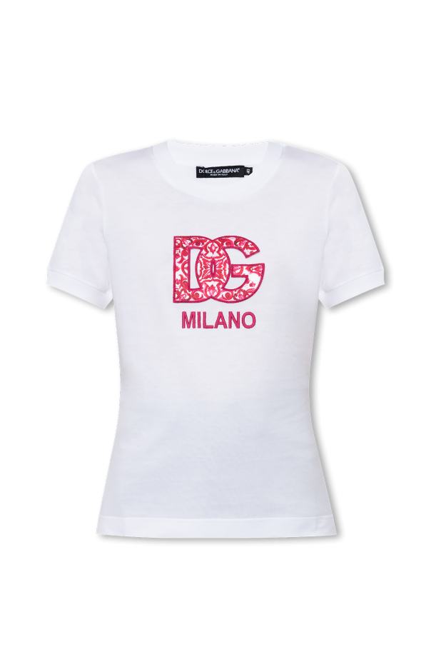 Dolce & Gabbana 白色 徽标 T 恤