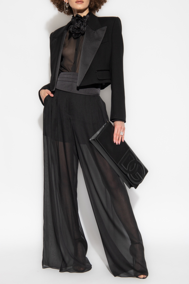 Dolce & Gabbana 黑色 Trousers with darts