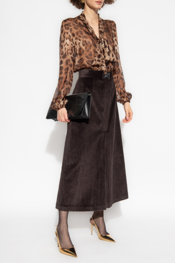 Dolce & Gabbana 棕色 动物图案衬衫