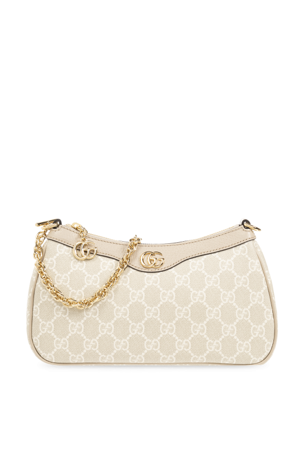 Gucci 米色 ‘Ophidia GG Small’ shoulder bag