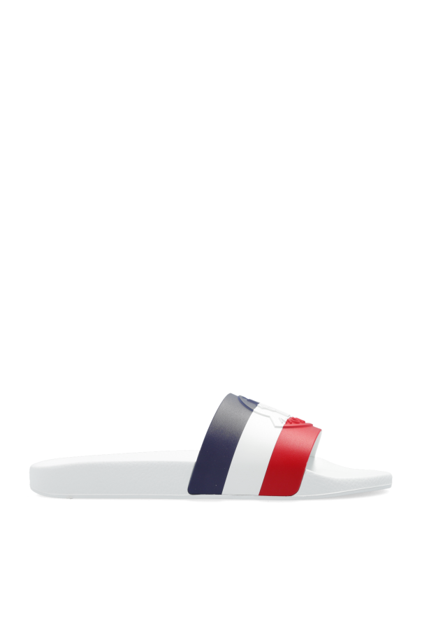 Moncler 白色 ‘Basile’ rubber slides